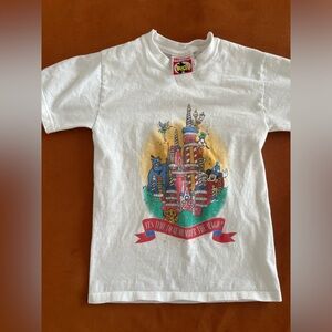 Vintage kids t shirt 25th anniversary disneyland size small